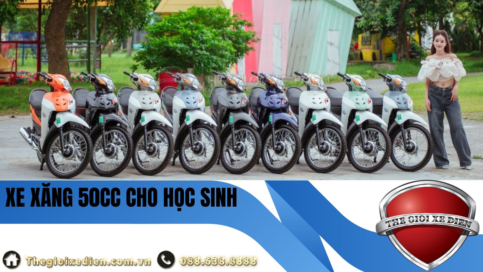 Xe xăng 50cc cho học sinh Xe xăng 50cc cho học sinh