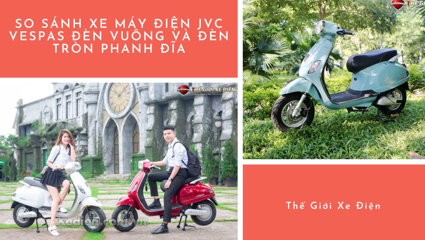 Xe máy điện JVC Vespas đèn tròn và đèn vuông phanh đĩa Xe máy điện JVC Vespas đèn tròn và đèn vuông phanh đĩa