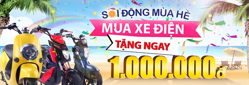 Thế Giới Xe Điện khuyến mãi tặng ngay 1.000.000 Đ khi mua xe điện Thế Giới Xe Điện khuyến mãi tặng ngay 1.000.000 Đ khi mua xe điện